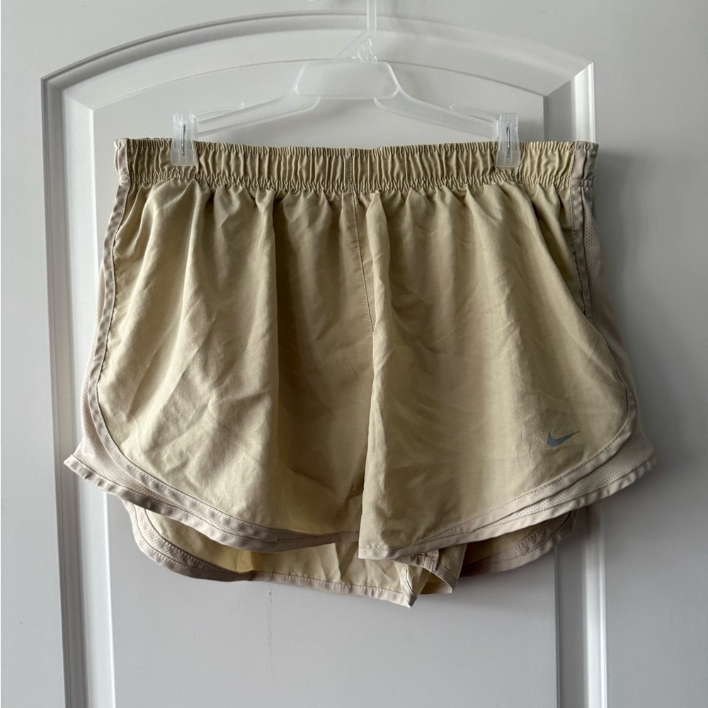 Nike Women's Tan Athletic Shorts